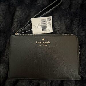 Kate Spade Black Leather Clutch